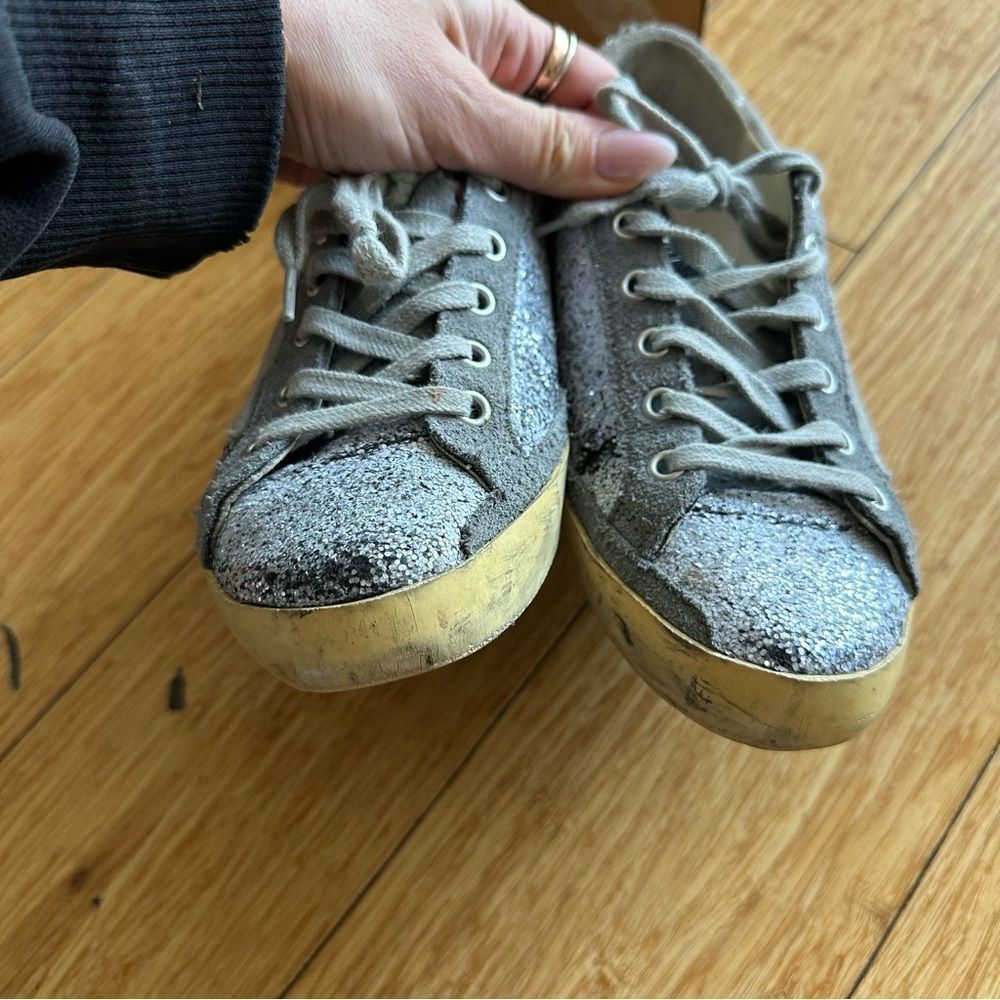 Golden Goose Superstar Glitter Sneakers - Picture 8 of 15
